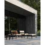 Chaise lounge jack outdoor noir-naturel