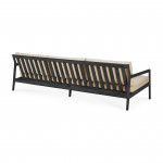 Sofa jack ethnicraft outdoor noir-naturel 3places