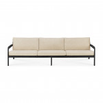 Sofa jack ethnicraft outdoor noir-naturel 3places