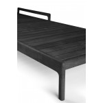 Chaise longue jack teck noir ethnicraft