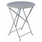 Table ronde pliante BISTRO de Fermob D.60 x H.74 cm Gris orage