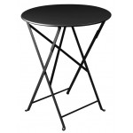 Table ronde pliante BISTRO de Fermob D.60 x H.74 cm Réglisse
