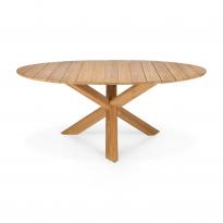 Table d'extérieur CIRCLE en teck d'Ethnicraft, 2 tailles