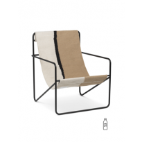 Fauteuil lounge DESERT de Ferm Living, 2 finitions, 3 coloris