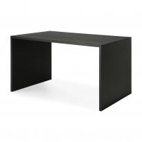 Bureau U - chêne vernis - noir - rectangulaire - avec système de rangement des câbles d'Ethnicraft, 2 tailles