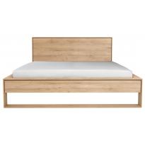 Lit NORDIC II d'Ethnicraft, 2 tailles, Chêne