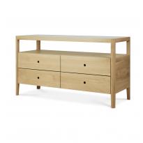 Commode Spindle - chêne - 4 tiroirs d'Ethnicraft