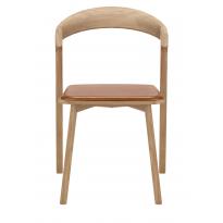 Chaise BOK en chêne d'Ethnicraft avec revêtement, 4 coloris