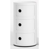 Meuble de rangement COMPONIBILI MAT de Kartell, 2 options, 2 coloris