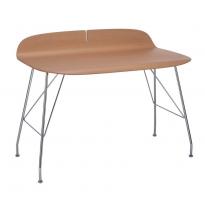 Bureau EARL OF WOOD de Kartell, Pied acier, Plateau bois, 2 finitions, 2 coloris