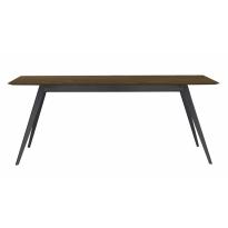 Table AISE rectangulaire de Treku, pieds en métal noir, 4 tailles, 20 coloris