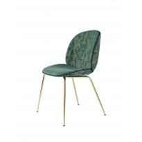 Chaise BEETLE Fully Upholstered avec pieds en laiton de Gubi, 4 coloris