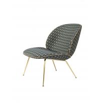 Fauteuil lounge BEETLE avec pieds en laiton de Gubi, 6 coloris