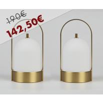 Pack duo lampe nomade VESPER de L'Oeil Du Jour, Laiton
