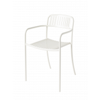 Fauteuil à lames PATIO en acier inoxydable de Tolix, 5 coloris
