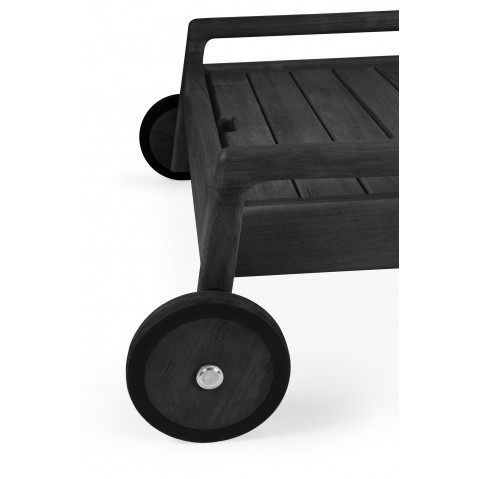 Chaise longue jack teck noir ethnicraft