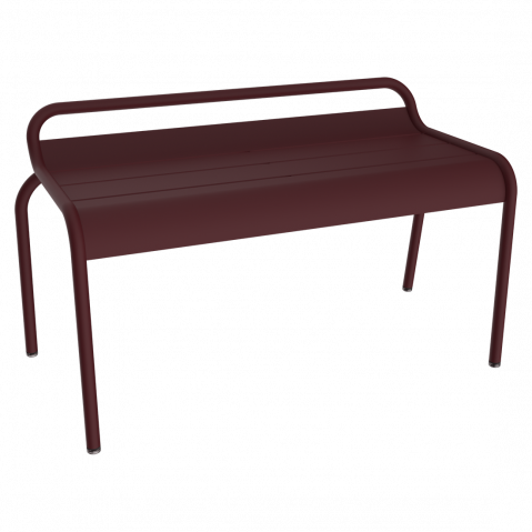 Banc Luxembourg compact Fermob cerise noire