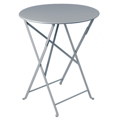 Table ronde pliante BISTRO de Fermob D.60 x H.74 cm Gris orage